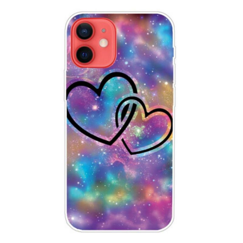 Coque iPhone 13 Mini Coeurs Enchaînés