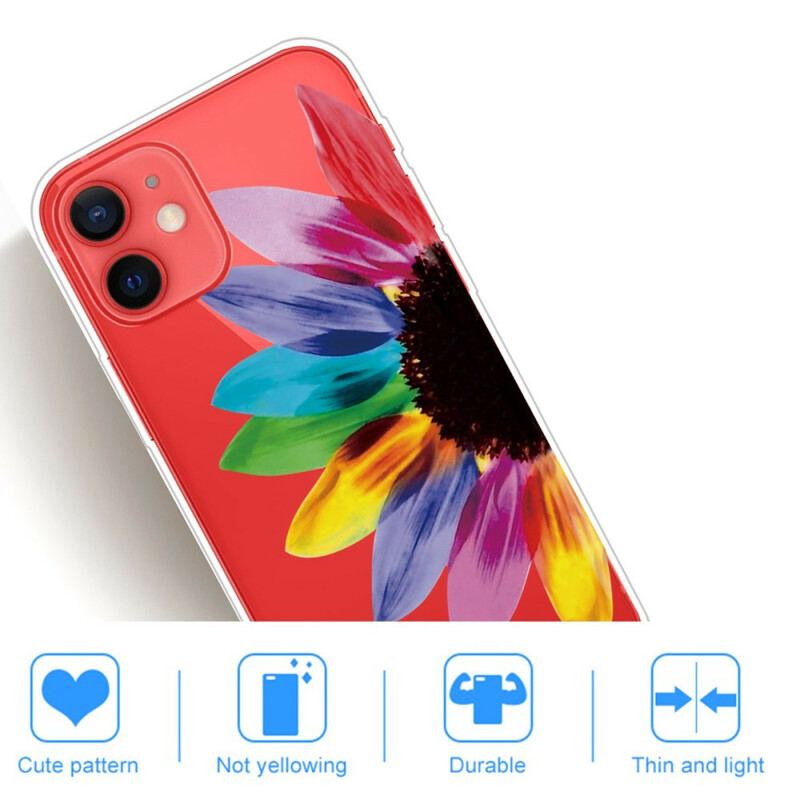 Coque iPhone 13 Mini Fleur Colorée