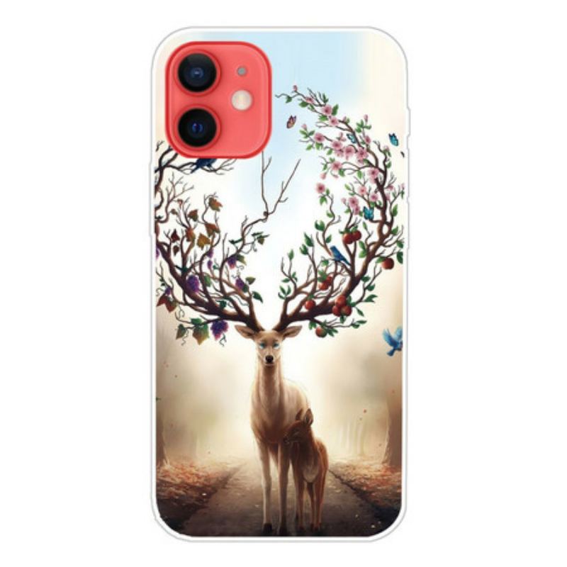 Coque iPhone 13 Mini Flexible Cerf