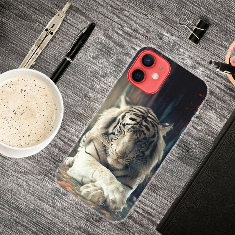 Coque iPhone 13 Mini Flexible Tigre