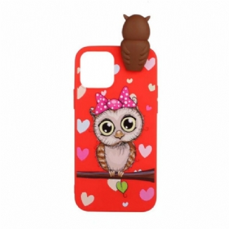 Coque iPhone 13 Mini Miss Hibou 3D