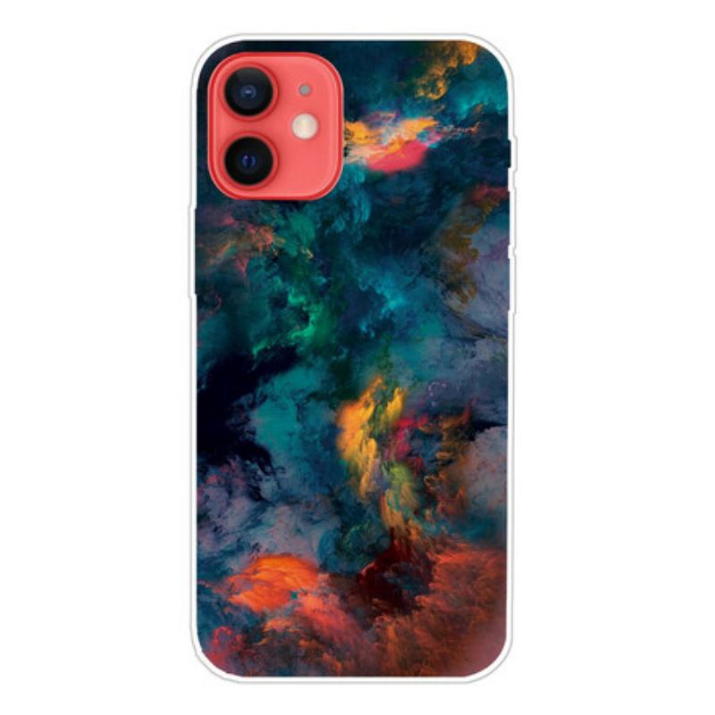 Coque iPhone 13 Mini Nuages Colorés