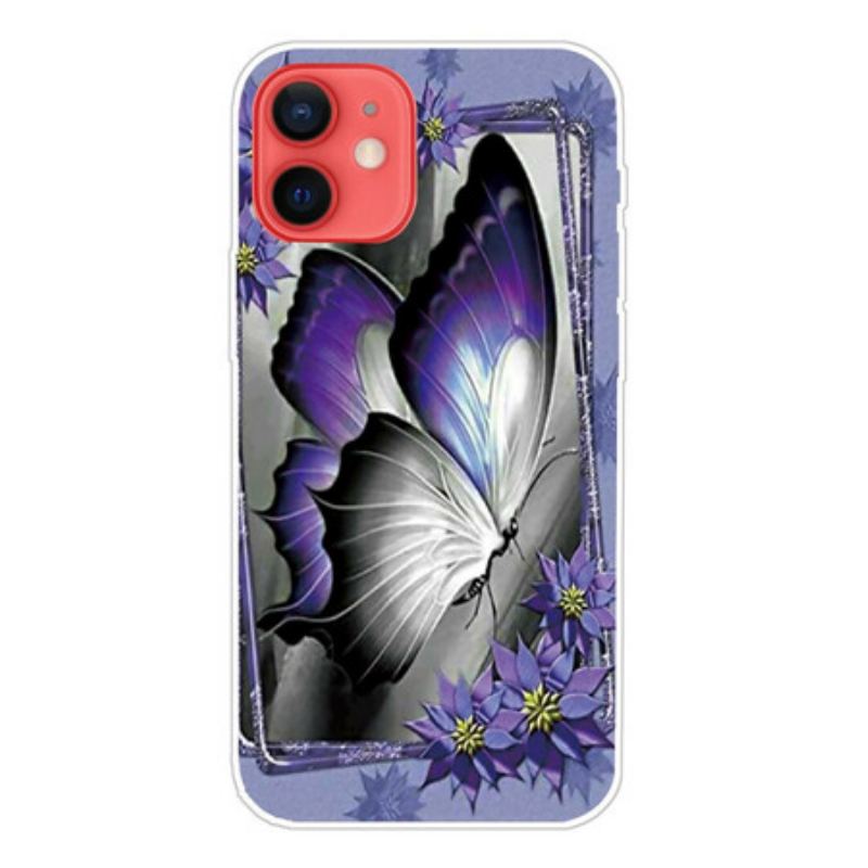 Coque iPhone 13 Mini Papillon Royal