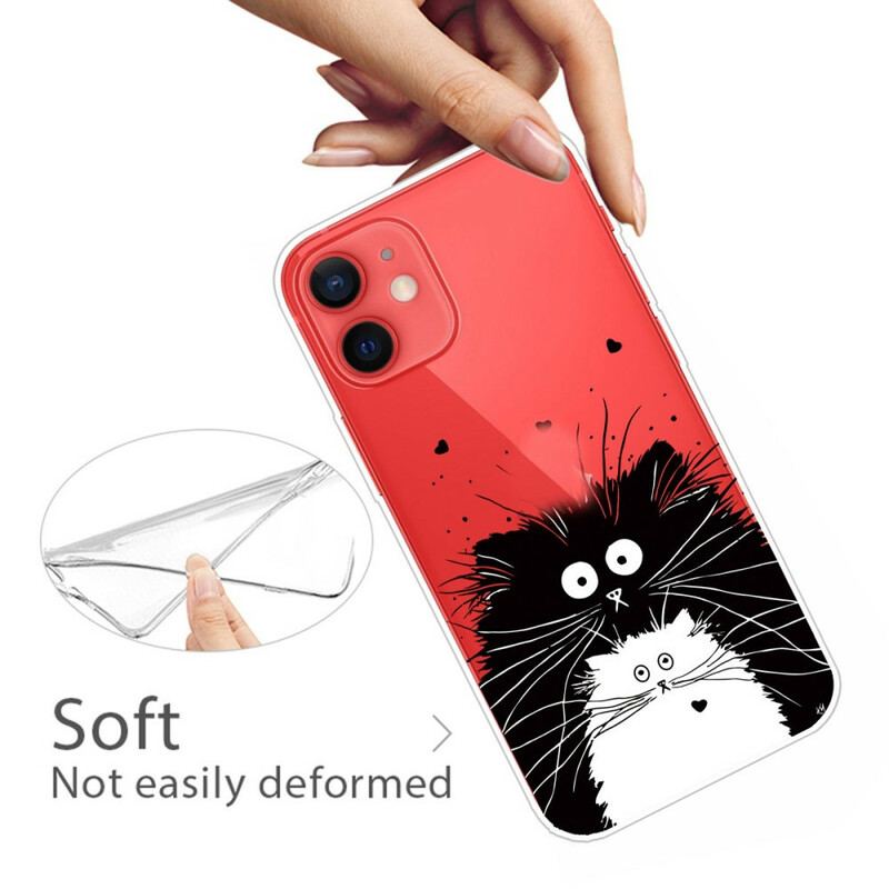 Coque iPhone 13 Mini Regarde les Chats