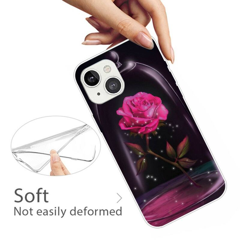 Coque iPhone 13 Mini Rose Magique