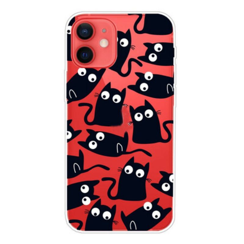 Coque iPhone 13 Mini Souris Noires