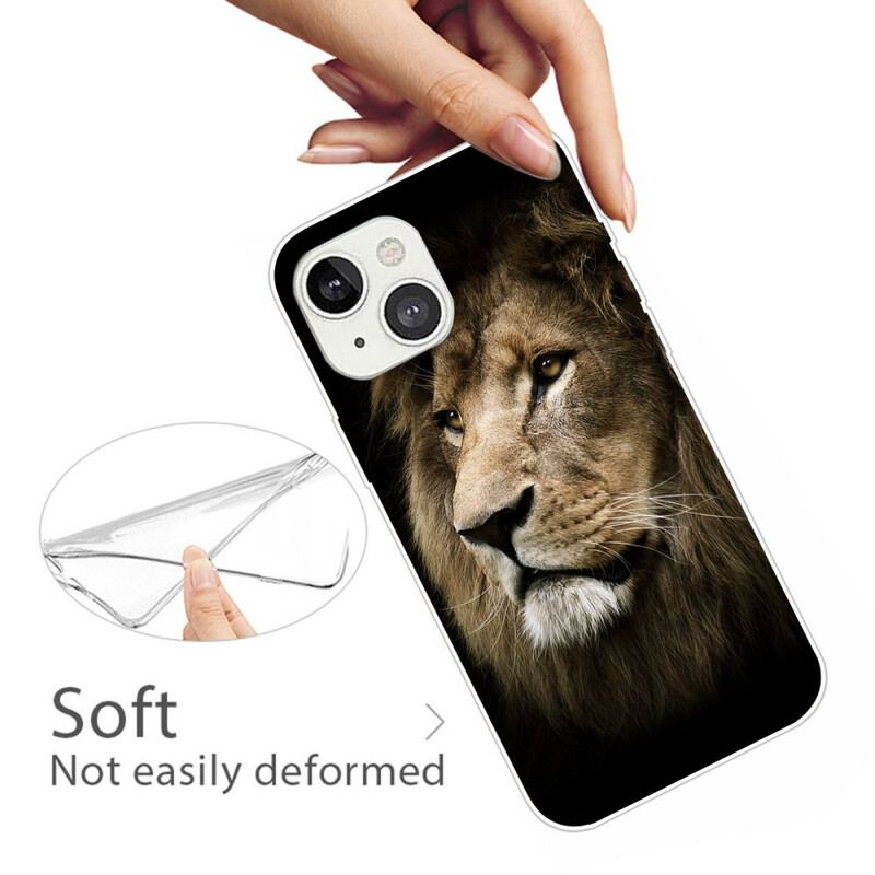 Coque iPhone 13 Mini Tête de Lion