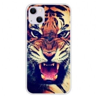 Coque iPhone 13 Mini Tigre de Face