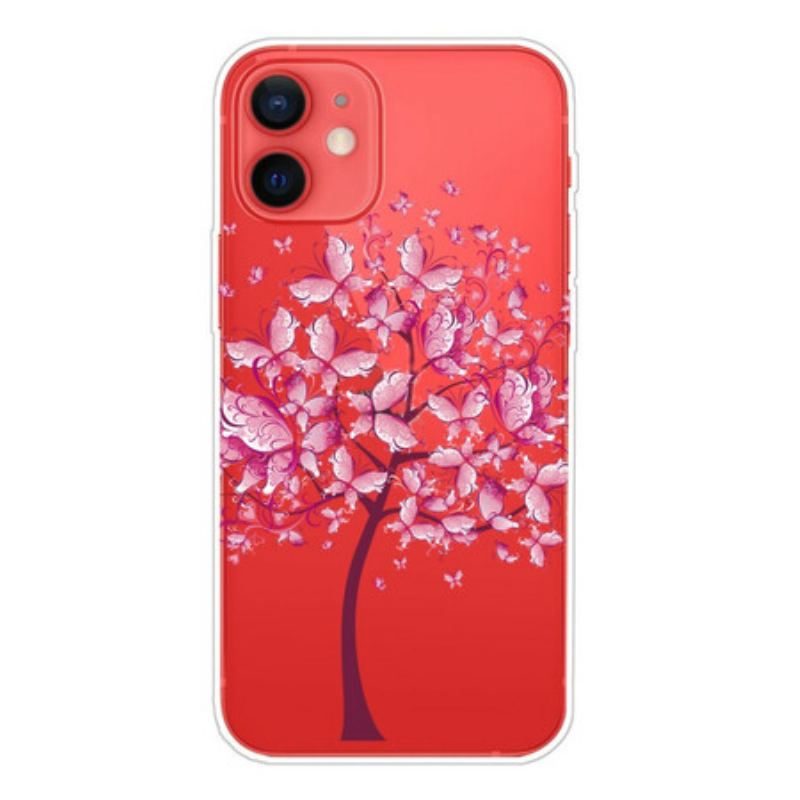 Coque iPhone 13 Mini Top Arbre Rose