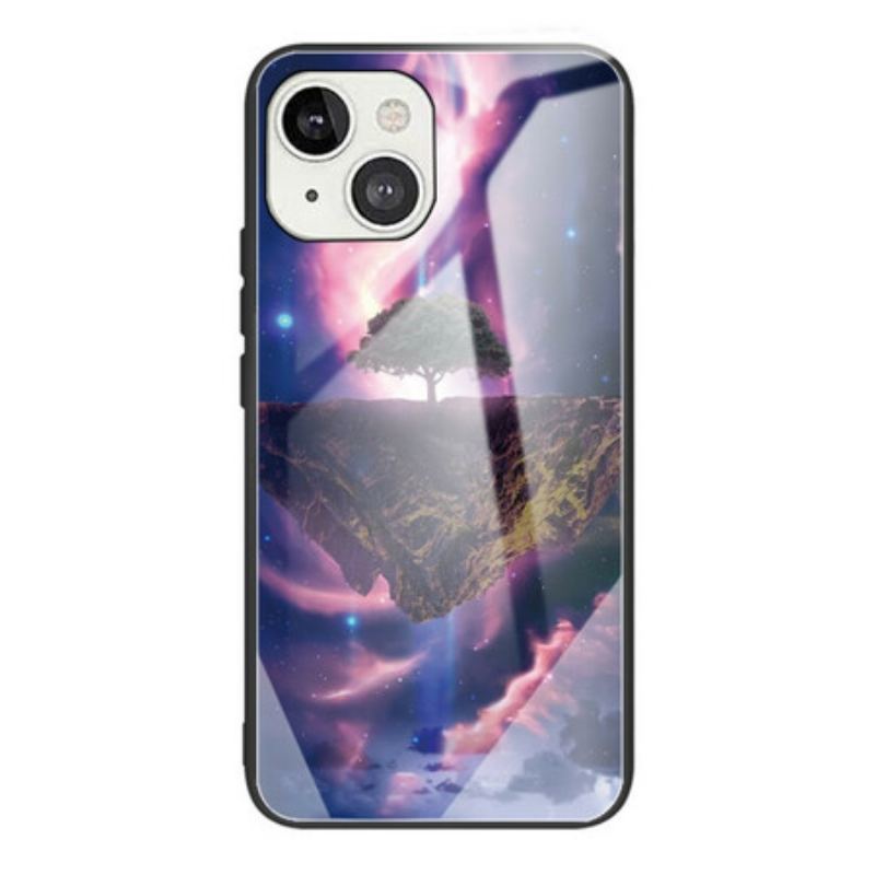 Coque iPhone 13 Mini Verre Trempé Arbre du Monde