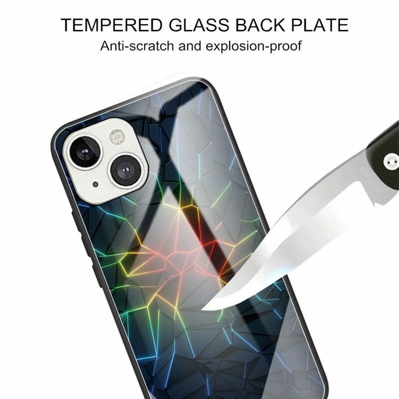 Coque iPhone 13 Mini Verre Trempé Geometry