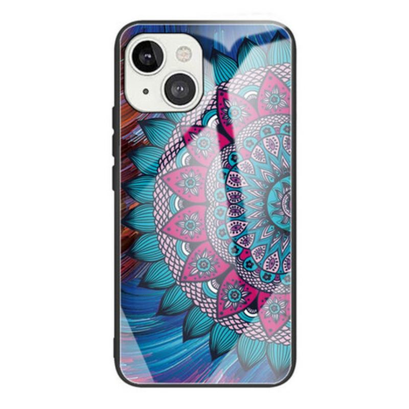 Coque iPhone 13 Mini Verre Trempé Mandala