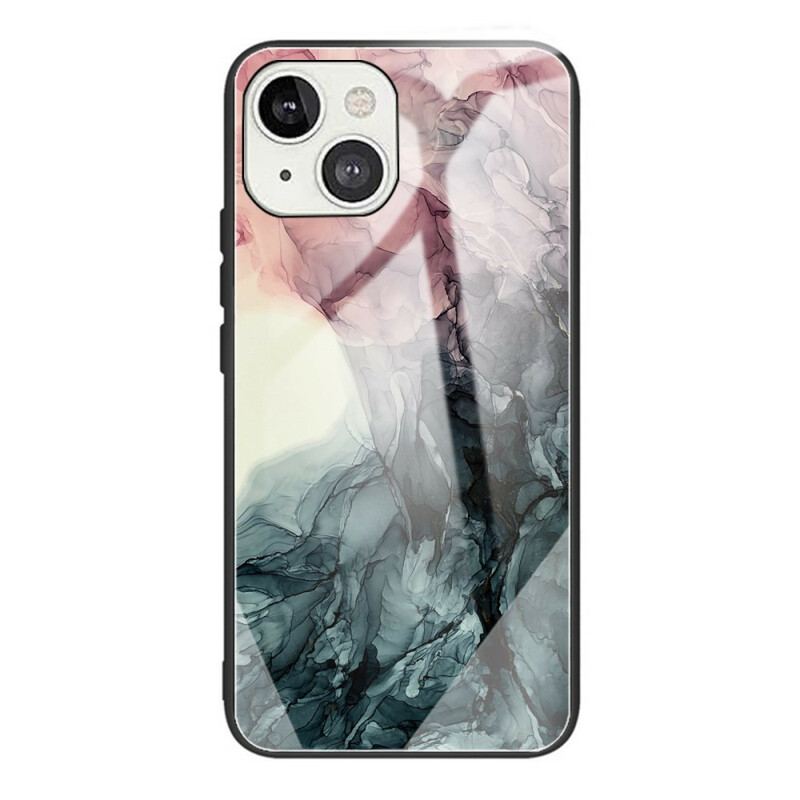 Coque iPhone 13 Mini Verre Trempé Marble