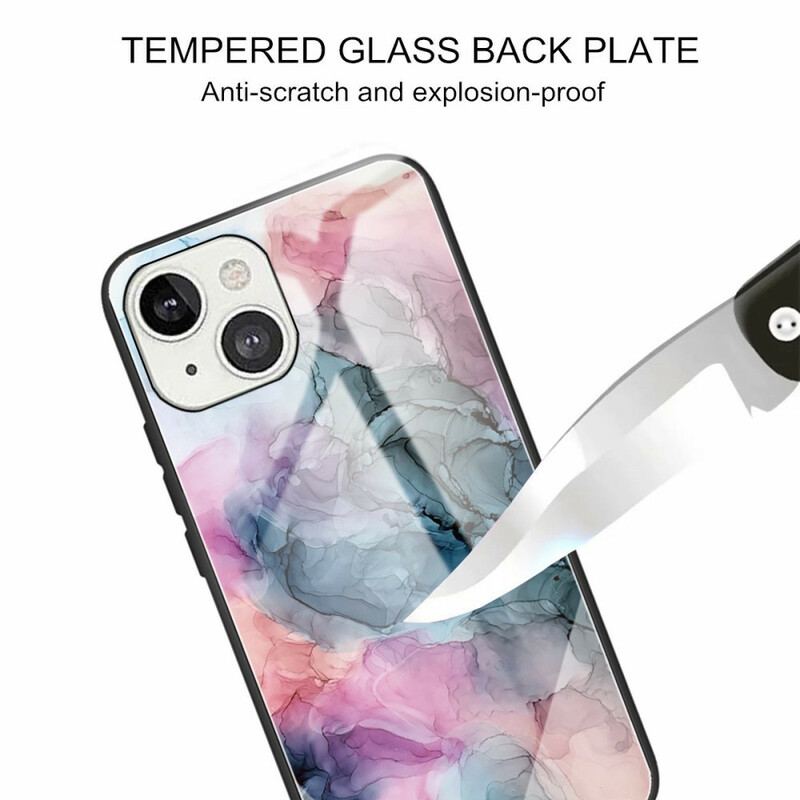 Coque iPhone 13 Mini Verre Trempé Marble