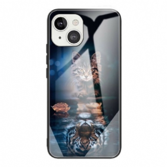 Coque iPhone 13 Mini Verre Trempé Mon Tigre