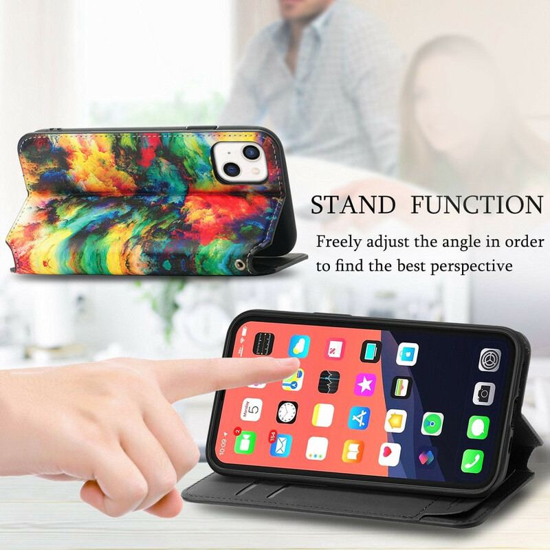 Flip Cover iPhone 13 Mini Design RFID Caseneo