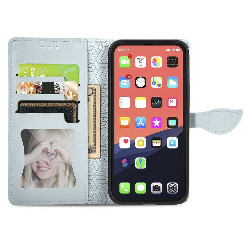 Housse iPhone 13 Mini Feuilles Tribales