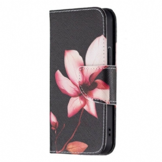 Housse iPhone 13 Mini Fleur Rose