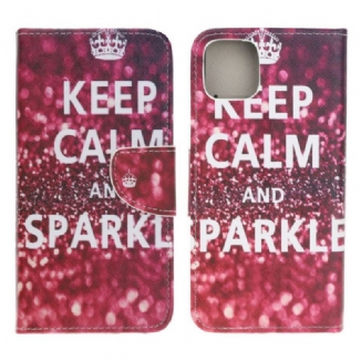 Housse iPhone 13 Mini Keep Calm and Sparkle