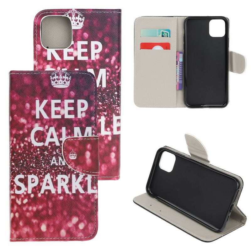 Housse iPhone 13 Mini Keep Calm and Sparkle