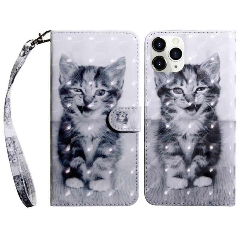 Housse iPhone 13 Mini Light Spot Ignace le Chaton