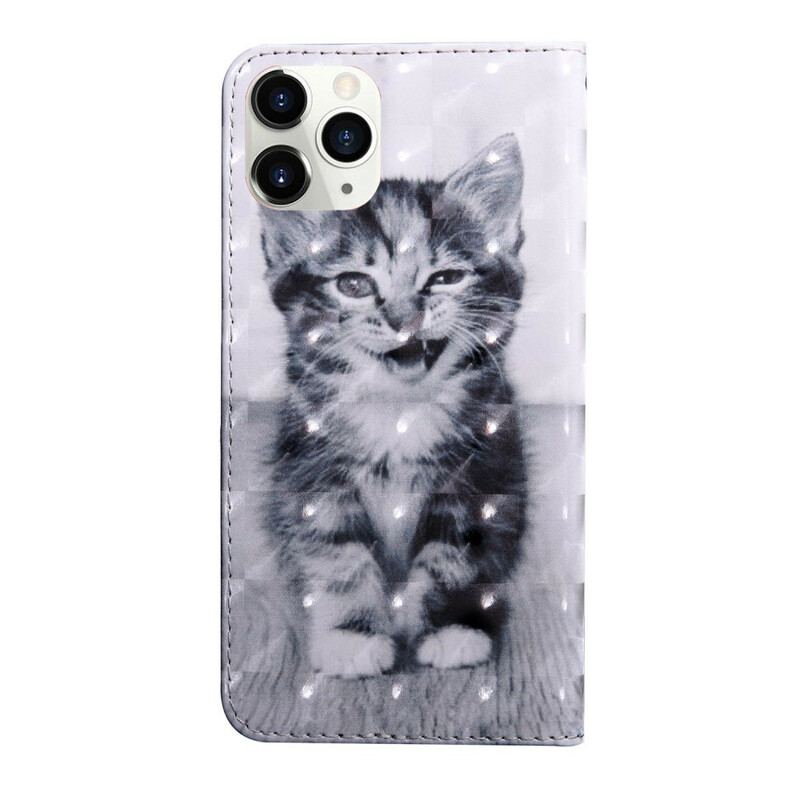 Housse iPhone 13 Mini Light Spot Ignace le Chaton