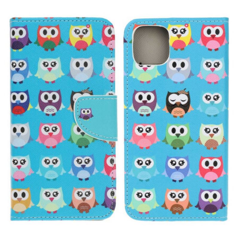 Housse iPhone 13 Mini Multiples Hiboux