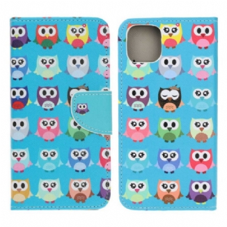 Housse iPhone 13 Mini Multiples Hiboux