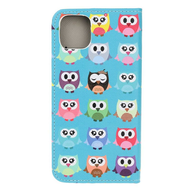 Housse iPhone 13 Mini Multiples Hiboux