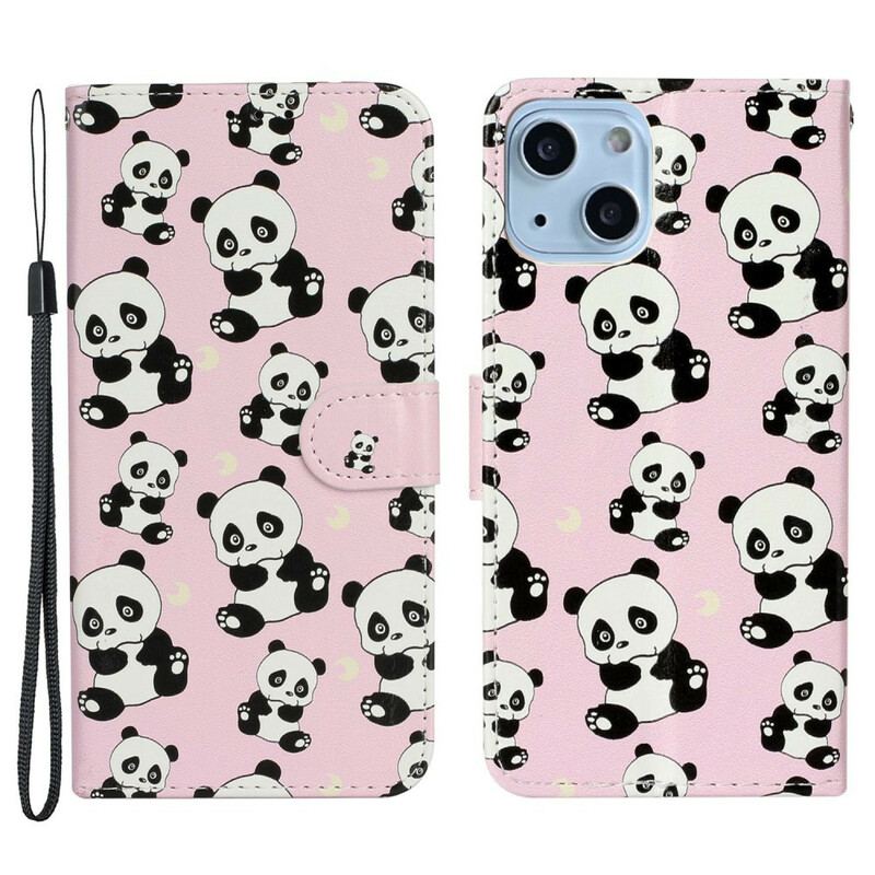 Housse iPhone 13 Mini Multiples Pandas