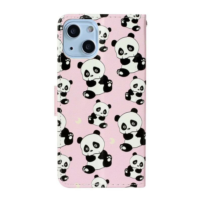 Housse iPhone 13 Mini Multiples Pandas