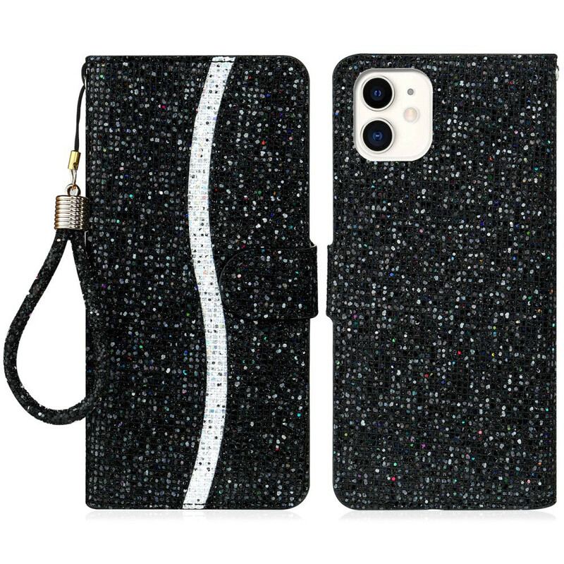 Housse iPhone 13 Mini Paillettes S Design