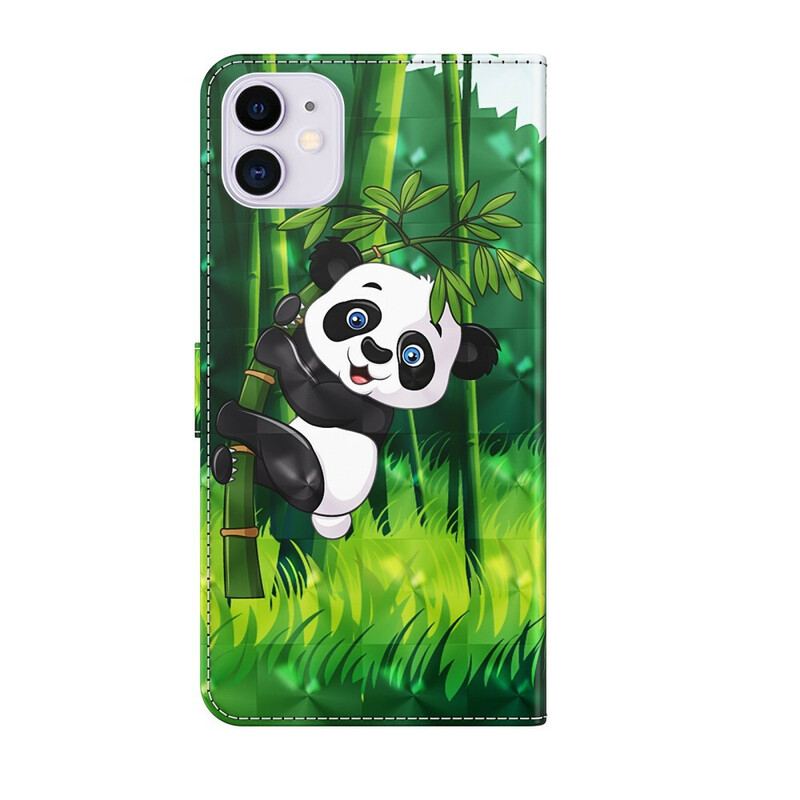 Housse iPhone 13 Mini Panda et Bambou