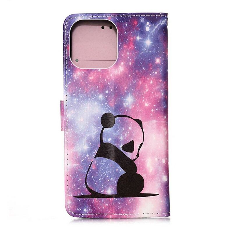 Housse iPhone 13 Mini Panda Galaxie