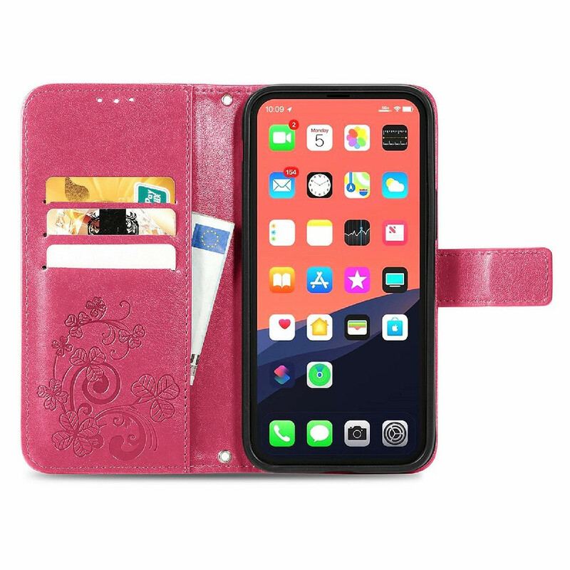 Housse iPhone 13 Mini Papillons et Fleurs à Lanière