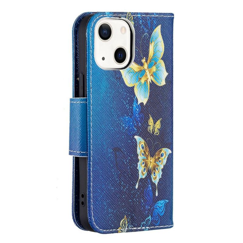 Housse iPhone 13 Mini Papillons Rois