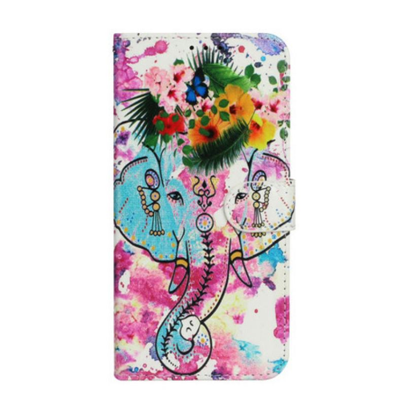 Housse iPhone 13 Mini Peinture Éléphant