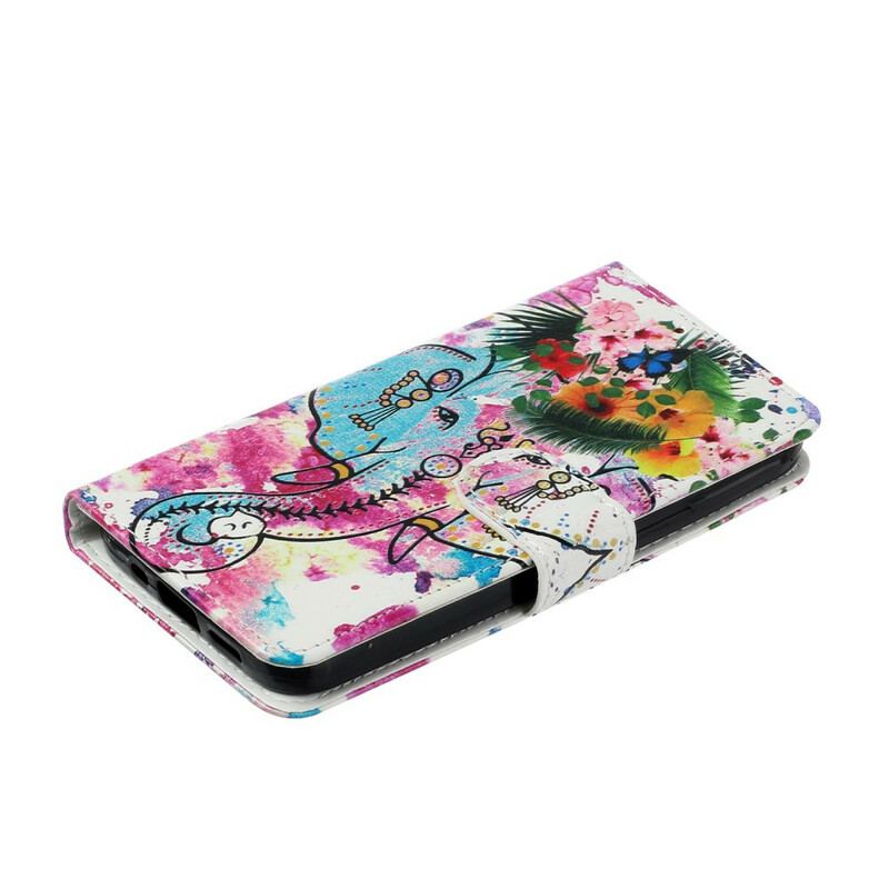 Housse iPhone 13 Mini Peinture Éléphant