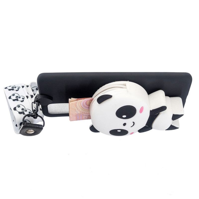 Coque Samsung Galaxy A33 5D Panda 3D avec lanière Mousqueton