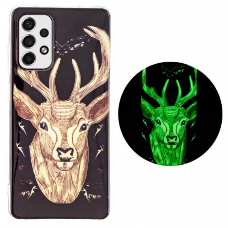 Coque Samsung Galaxy A33 5G Cerf Majestueux Fluorescente