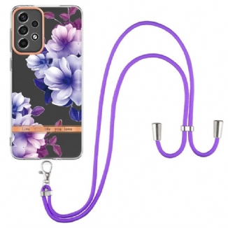 Coque Samsung Galaxy A33 5G à Cordon Florale