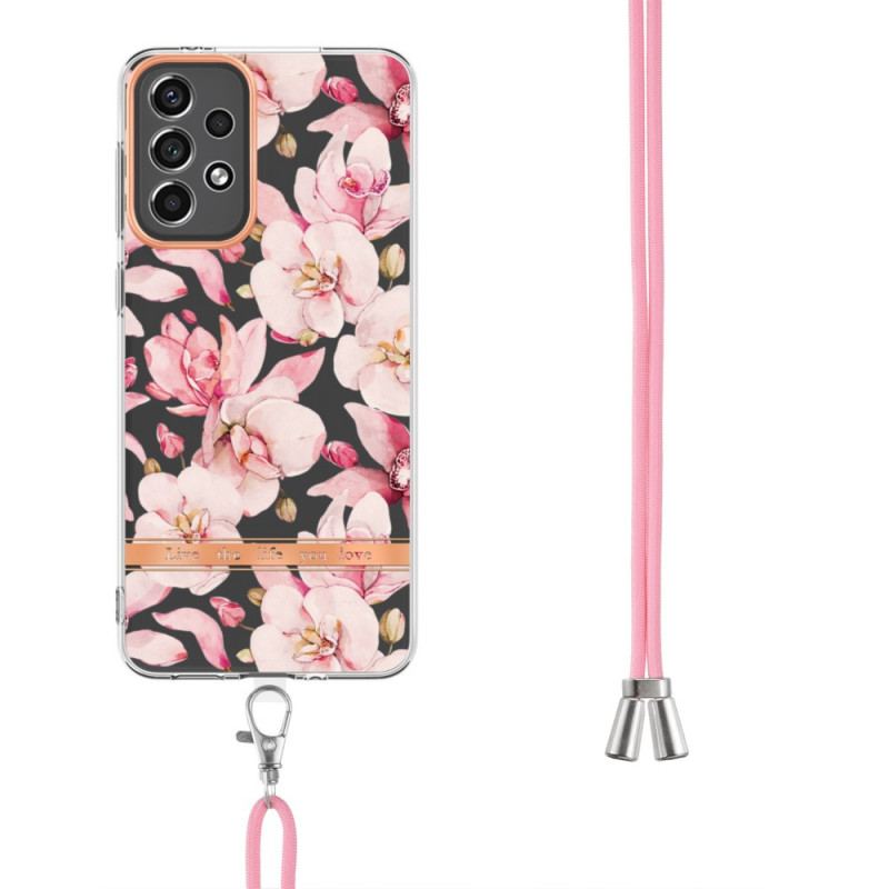 Coque Samsung Galaxy A33 5G à Cordon Florale