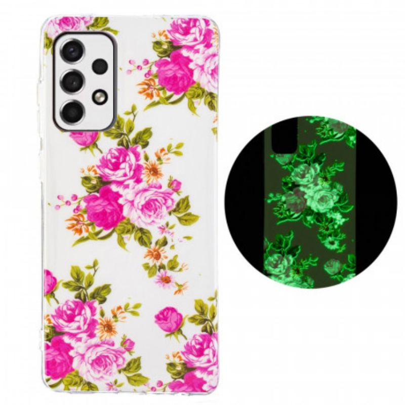 Coque Samsung Galaxy A33 5G Fleurs Liberty Fluorescente