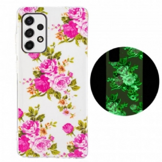 Coque Samsung Galaxy A33 5G Fleurs Liberty Fluorescente