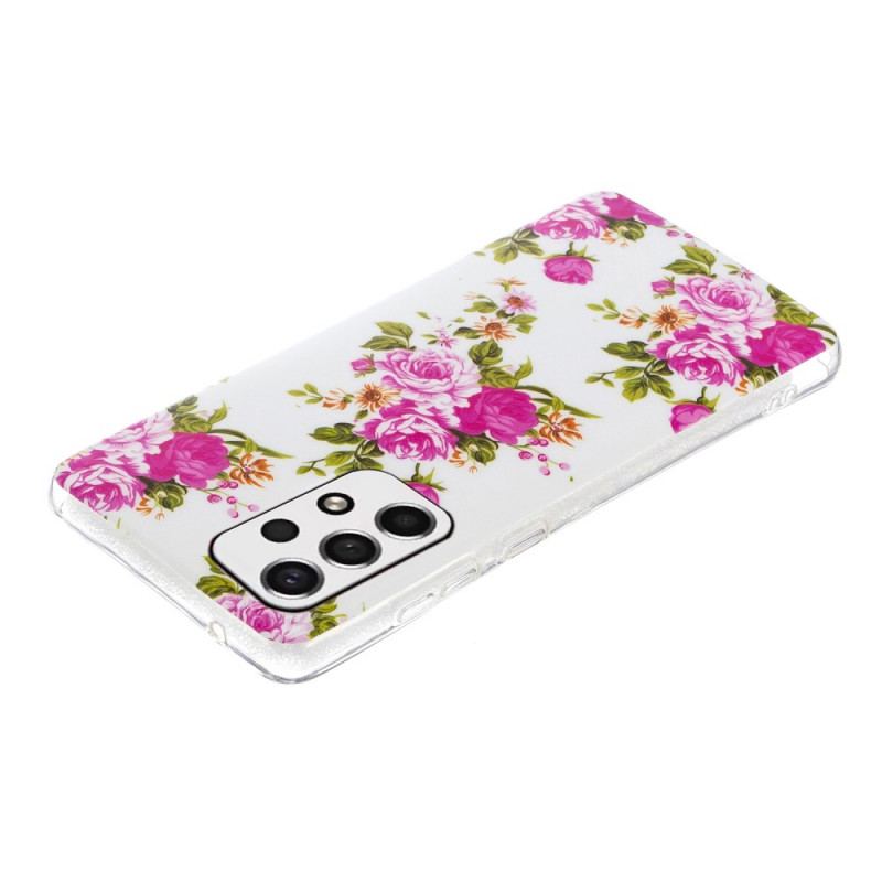 Coque Samsung Galaxy A33 5G Fleurs Liberty Fluorescente