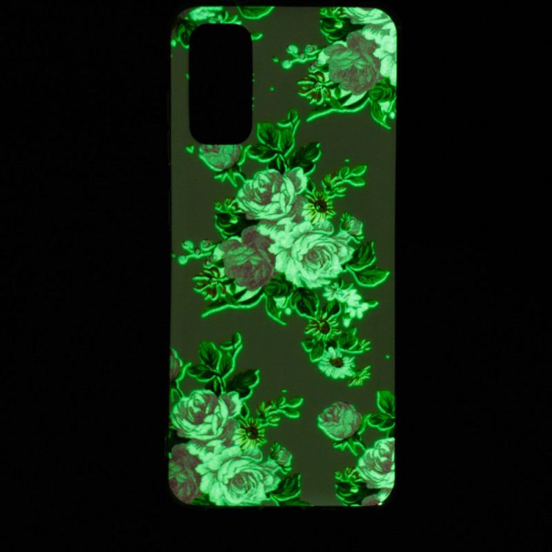 Coque Samsung Galaxy A33 5G Fleurs Liberty Fluorescente