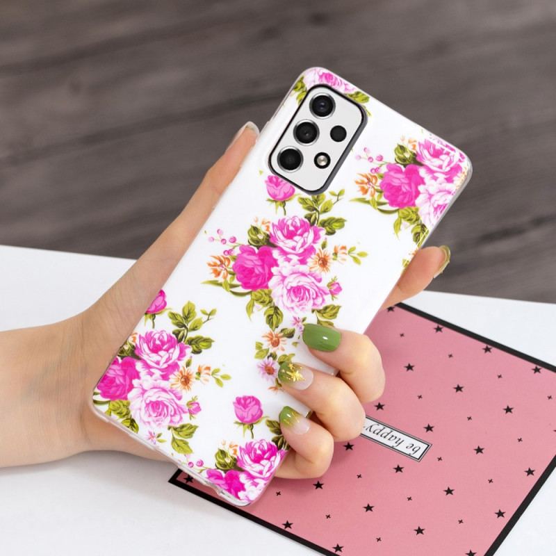 Coque Samsung Galaxy A33 5G Fleurs Liberty Fluorescente