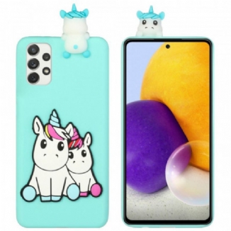 Coque Samsung Galaxy A33 5G Licornes 3D