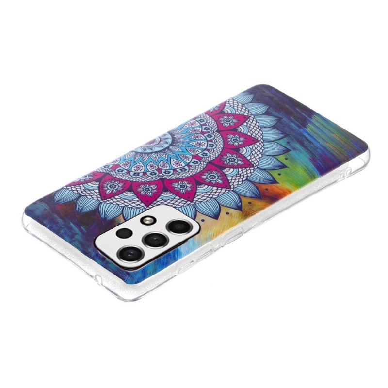 Coque Samsung Galaxy A33 5G Mandala Coloré Fluorescente