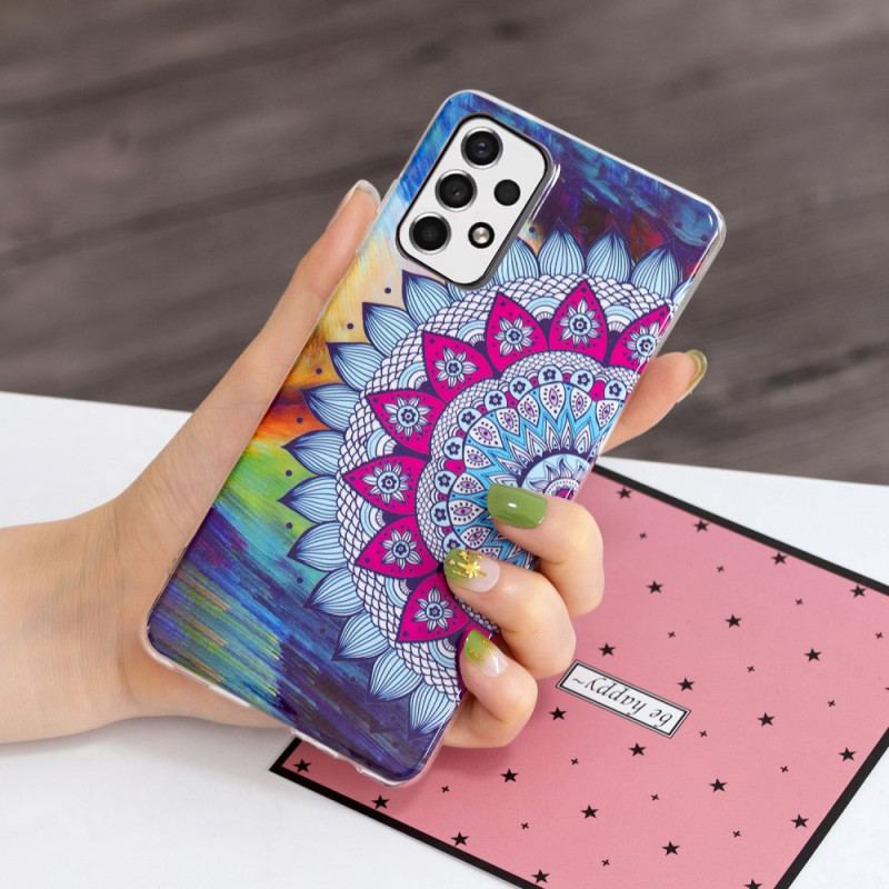 Coque Samsung Galaxy A33 5G Mandala Coloré Fluorescente